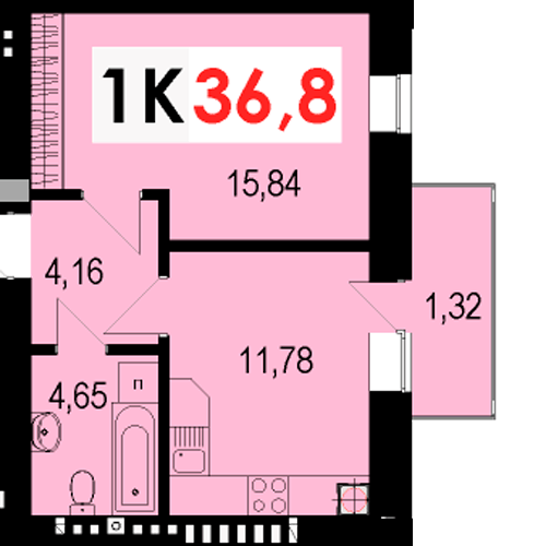 1-комнатная 36.8 м² в ЖК Стожары от 12 500 грн/м², Ивано-Франковск