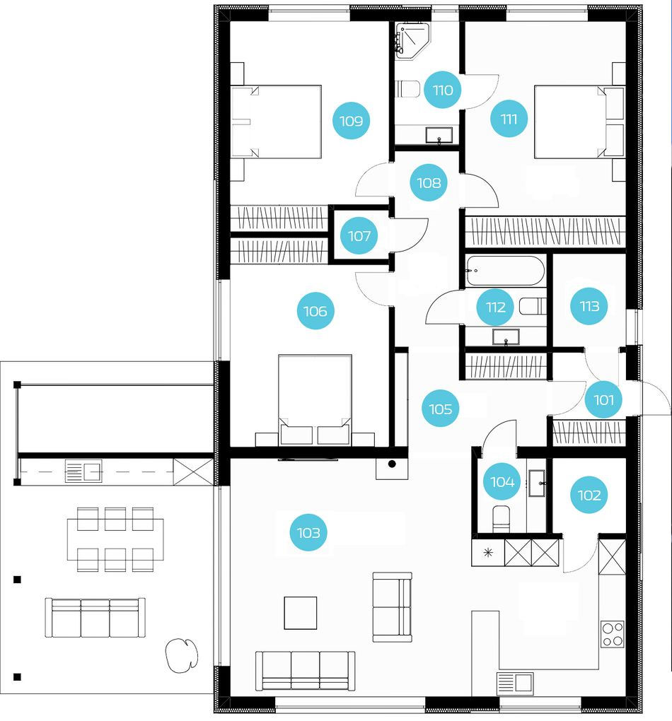 Коттедж 121 м² в КГ Villaggo от 36 942 грн/м², с. Белогородка