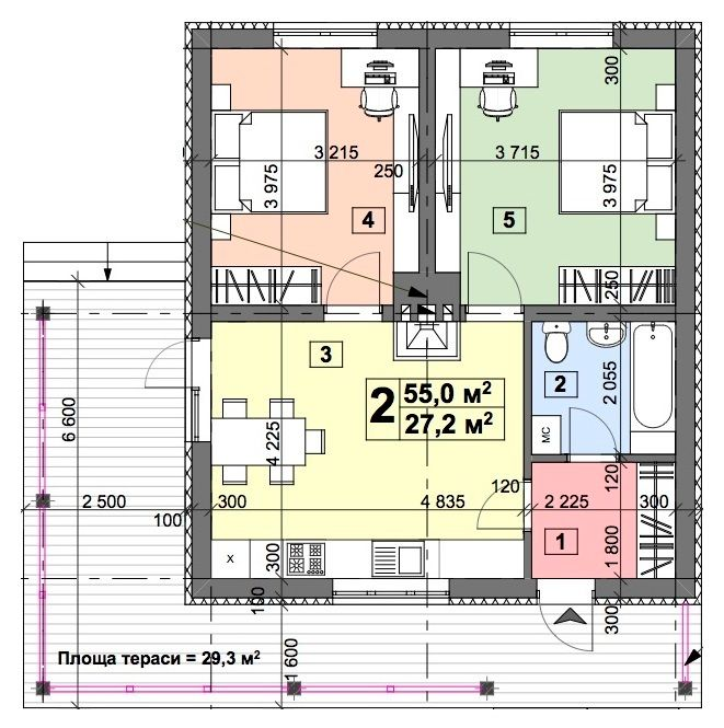 Котедж 55 м² в КМ Фортеця Колонщини від 19 273 грн/м², с. Колонщина