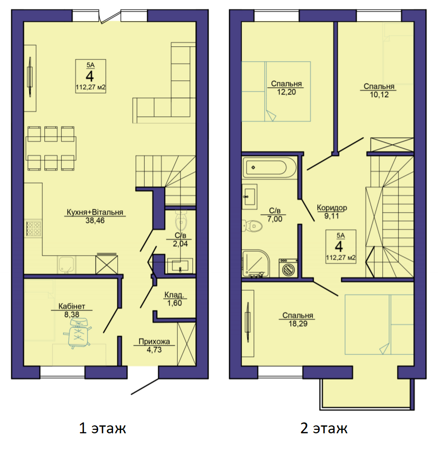 Таунхаус 115 м² в Таунхаус SIB Home от 17 478 грн/м², г. Буча