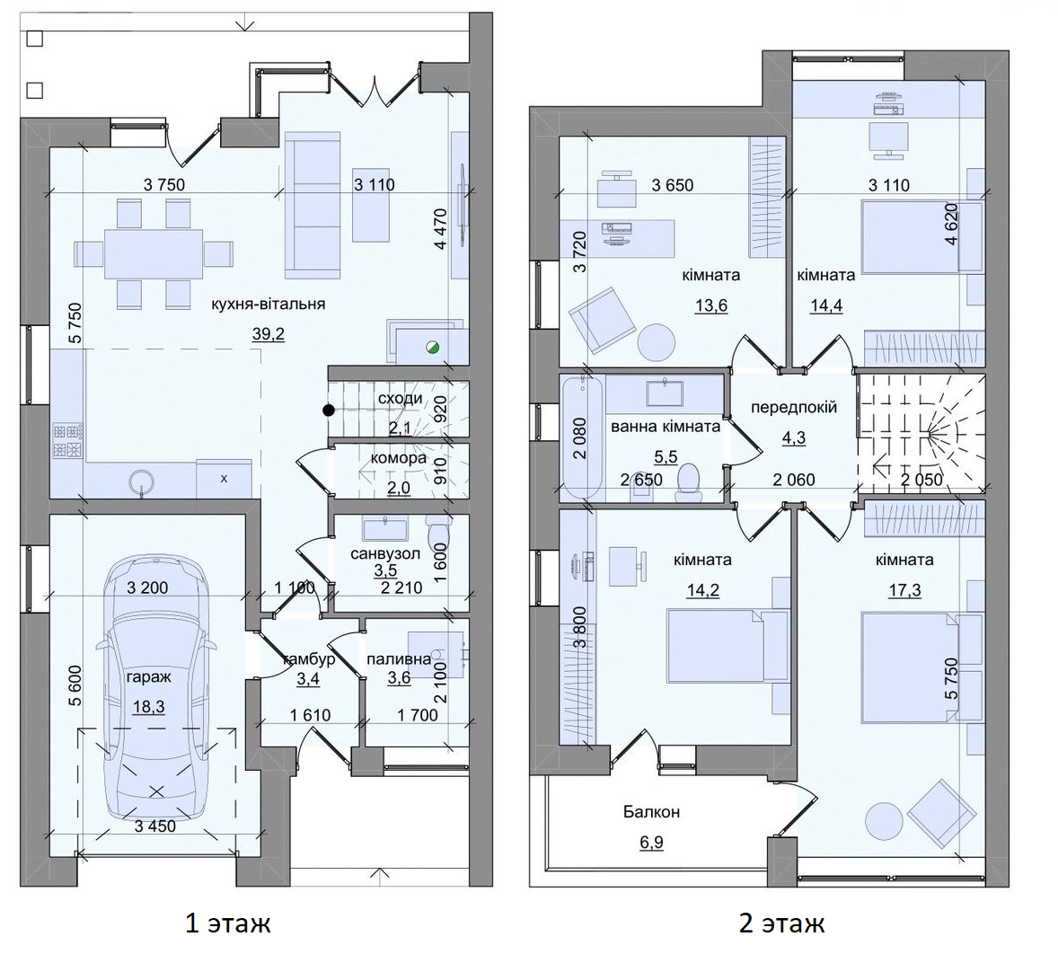 Дуплекс 145 м² в Дуплексы Зубра River от 15 931 грн/м², с. Зубра