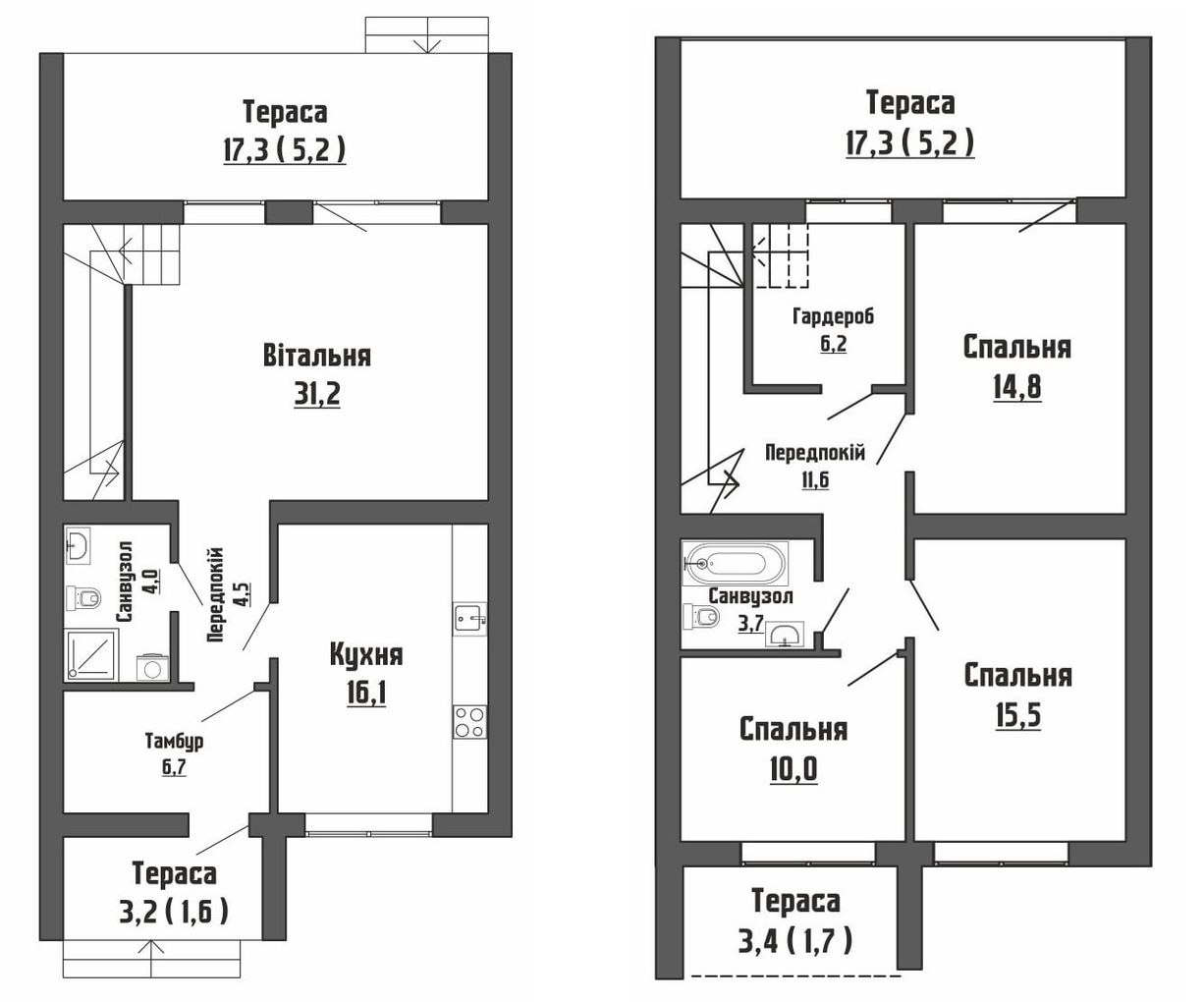 Таунхаус 138 м² в КП Династия от 13 551 грн/м², с. Тарасово