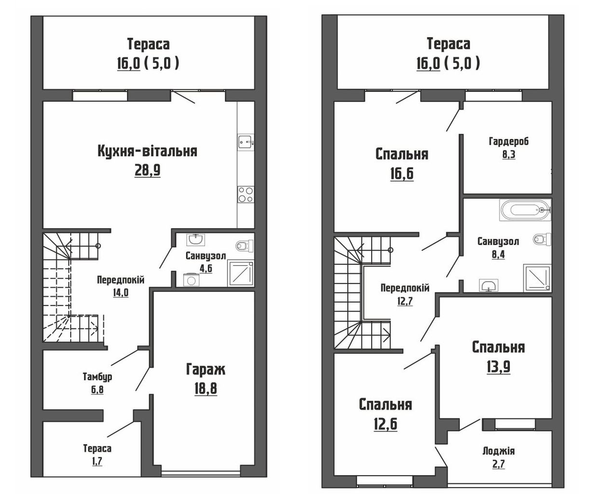 Таунхаус 160 м² в КМ Династія від 12 813 грн/м², с. Тарасове