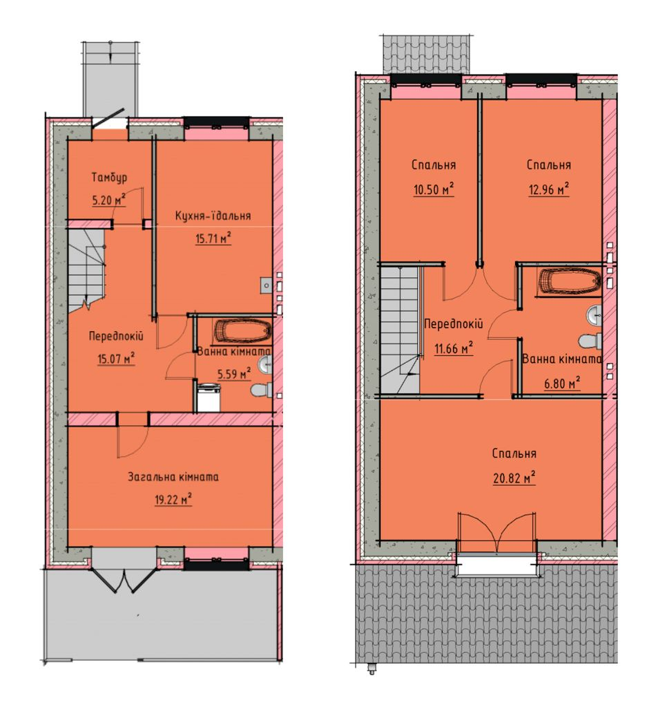 Таунхаус 128 м² в КП по пер. Каменный спуск, 12, 12а от 16 016 грн/м², Житомир