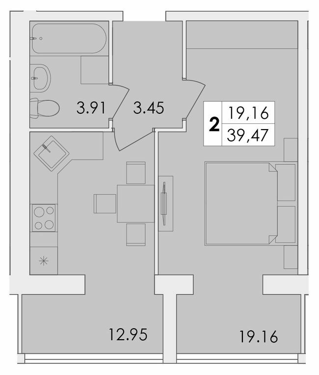 1-кімнатна 39.47 м² в ЖК GREEN VILLAGE від 11 500 грн/м², Житомир