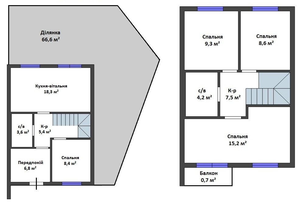 Таунхаус 87.37 м² в Таунхауси Cherry Town від 14 267 грн/м², м. Ірпінь