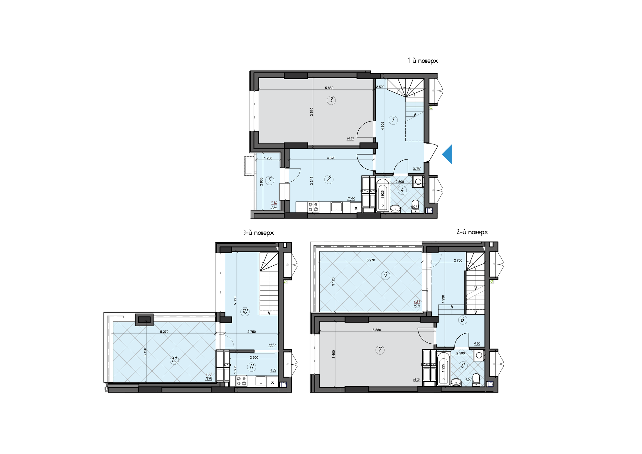 Дворівнева 107.47 м² в ЖК CRYSTAL RESIDENCE від 64 500 грн/м², Київ