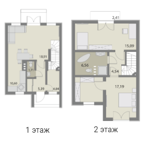 Дуплекс 87.2 м² в КП Счастливый Хуторок от 20 183 грн/м², с. Гнедин