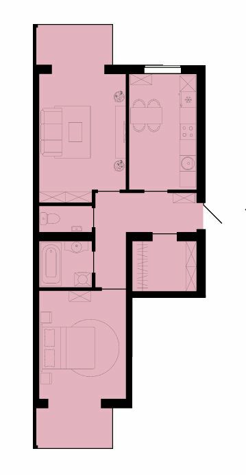 2-комнатная 68.4 м² в ЖК Західний Олімп от 15 200 грн/м², с. Тарасово