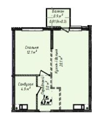 1-кімнатна 43 м² в ЖК Скай Сіті Плюс від 25 000 грн/м², Одеса