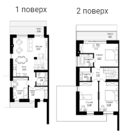 Дуплекс 152 м² в КМ Toscana House 2 від 20 000 грн/м², м. Буча