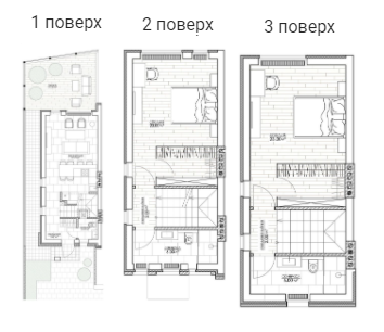 Таунхаус 98 м² в КП Riverside от 17 041 грн/м², г. Умань