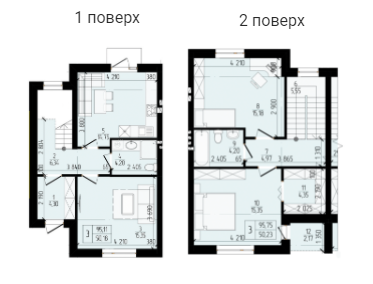 Таунхаус 95 м² в КП Eurovillage 2 от 18 526 грн/м², Хмельницкий