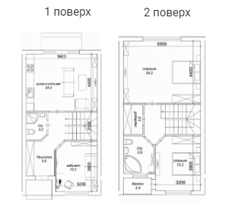 Таунхаус 120 м² в Таунхаусы Гармония-4 от 12 750 грн/м², с. Лиманка