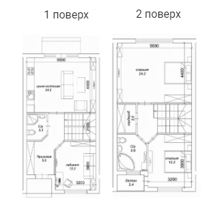 Таунхаус 110 м² в Таунхауси Гармонія-3 від забудовника, с. Лиманка