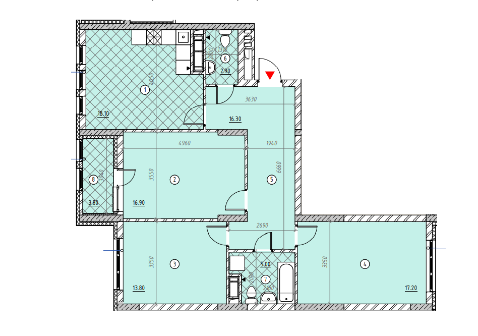 3-комнатная 94 м² в ЖК SKY AVENUE от 33 341 грн/м², Киев