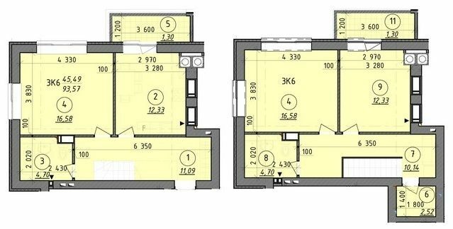 Двухуровневая 93.57 м² в ЖК Французский бульвар от 16 650 грн/м², г. Вышгород