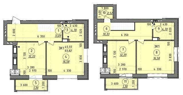 Двухуровневая 93.82 м² в ЖК Французский бульвар от 16 650 грн/м², г. Вышгород