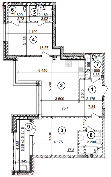 2-комнатная 81.6 м² в ЖК Crystal Park Tower от 64 000 грн/м², Киев