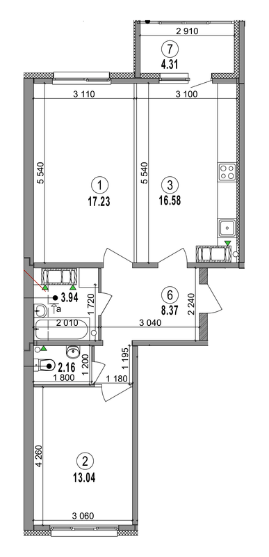 2-кімнатна 65.63 м² в ЖК LaLaLand від 32 000 грн/м², Київ