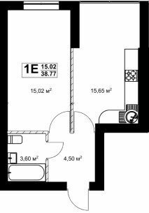 1-комнатная 38.77 м² в ЖК Павленко Холл от 25 000 грн/м², Киев