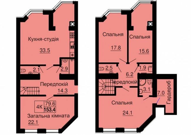 Двухуровневая 153.4 м² в ЖК София Резиденс от 32 000 грн/м², с. Софиевская Борщаговка