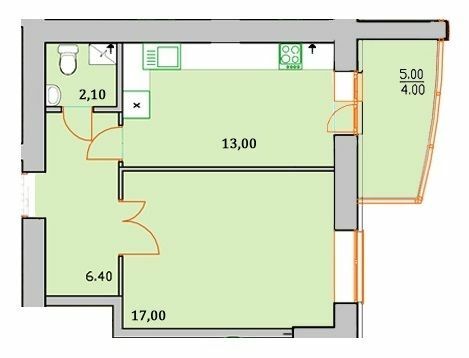 1-кімнатна 42.5 м² в ЖК Сонячна Оселя від 21 000 грн/м², м. Буча