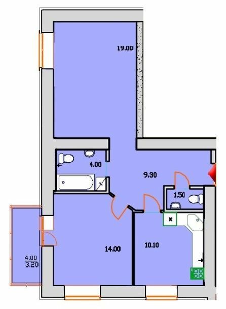 2-кімнатна 61.1 м² в ЖК Сонячна Оселя від 21 000 грн/м², м. Буча