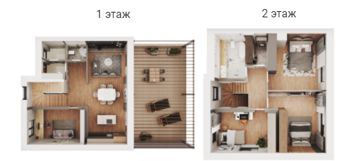 Дуплекс 175.25 м² в КП Zenhouz от 40 228 грн/м², с. Лебедевка