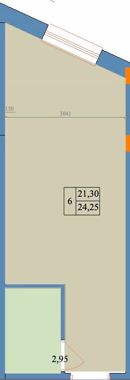 1-комнатная 24.25 м² в ЖК Благовест от 26 700 грн/м², Харьков