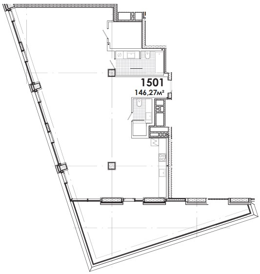 1-кімнатна 146.27 м² в БФК Ermolaev Center від 45 100 грн/м², Дніпро