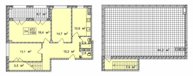 Дворівнева 115.4 м² в ЖК ТИТУЛ Будинок на Пушкінській від 54 600 грн/м², Харків