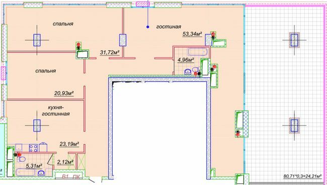 3-комнатная 193.82 м² в ЖК Миронова от 42 500 грн/м², Днепр