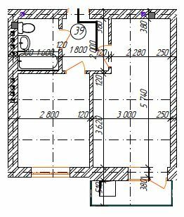 1-кімнатна 35.8 м² в КБ Дружний від 15 650 грн/м², Дніпро