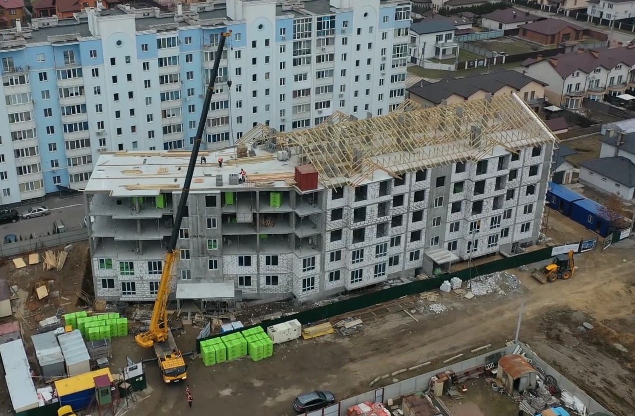 Ход строительства ЖК Антрацит, апр, 2021 год