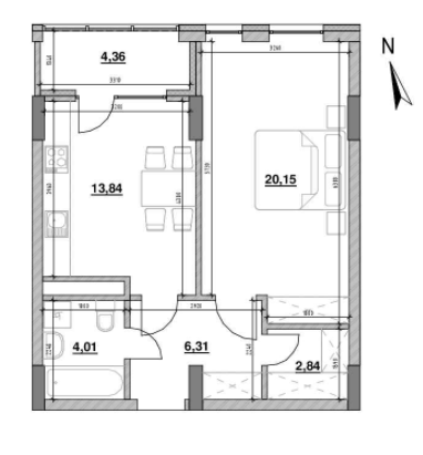 1-комнатная 51.51 м² в ЖК Велика Британія от 36 298 грн/м², Львов