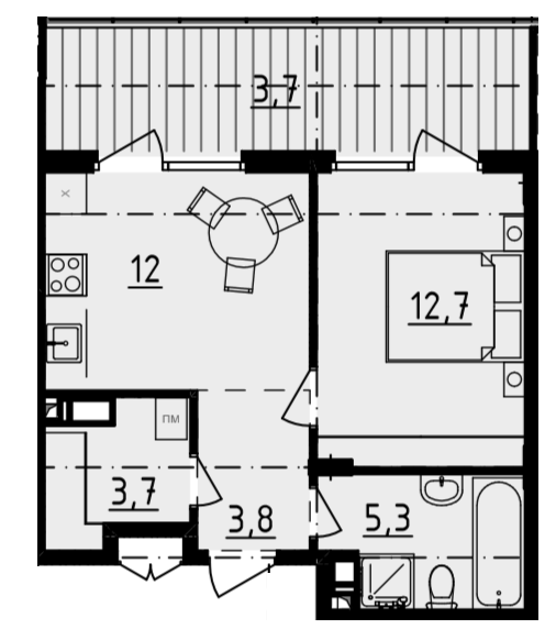 1-кімнатна 41.2 м² в ЖК DERBY Style House від 29 100 грн/м², Одеса