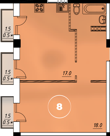 1-комнатная 45 м² в ЖК Via Roma от 20 350 грн/м², Одесса