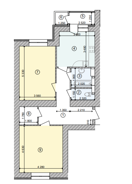 2-кімнатна 77 м² в ЖК Голосіївська Долина від 29 300 грн/м², Київ