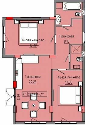 2-комнатная 64.17 м² в ЖК Приморские Сады от 18 750 грн/м², Одесса