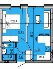 1-комнатная 30.42 м² в ЖК Пространство на 9-й Фонтана от 30 250 грн/м², Одесса