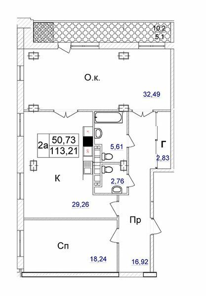 2-кімнатна 113.21 м² в ЖК Ясна Поляна 2 від 37 150 грн/м², Одеса