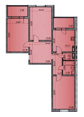 3-комнатная 93.29 м² в ЖК Navigator 2 от 21 750 грн/м², Киев