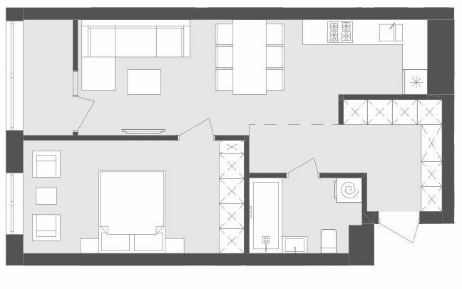 1-комнатная 51.85 м² в ЖК Avalon Flex от 33 000 грн/м², Львов