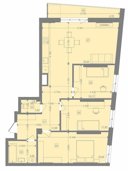 3-кімнатна 89.51 м² в ЖК Pictorial від 28 250 грн/м², Львів