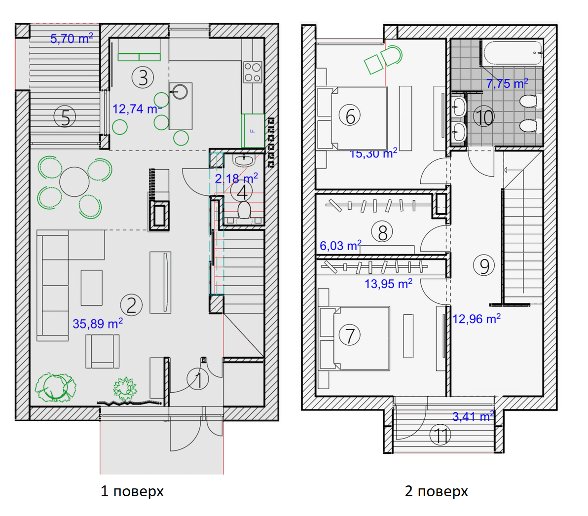 Таунхаус 121 м² в КП Hygge Town от 11 074 грн/м², с. Чукаловка