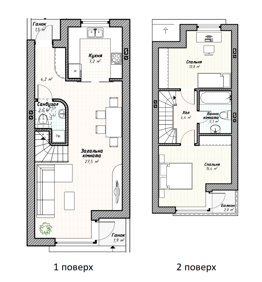 Коттедж 86 м² в КП на ул. 22 Января от 17 907 грн/м², Ивано-Франковск