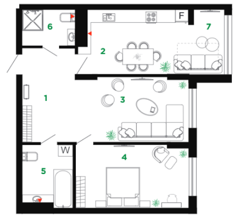 2-комнатная 70 м² в ЖК Comfort Park от 24 000 грн/м², Ивано-Франковск