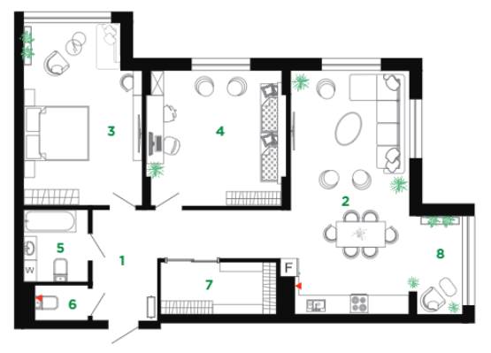 3-комнатная 93 м² в ЖК Comfort Park от 31 000 грн/м², Ивано-Франковск