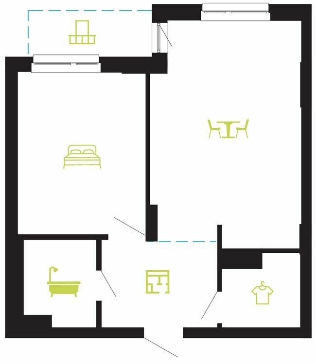 2-комнатная 50 м² в ЖК Main House от 19 500 грн/м², Ивано-Франковск